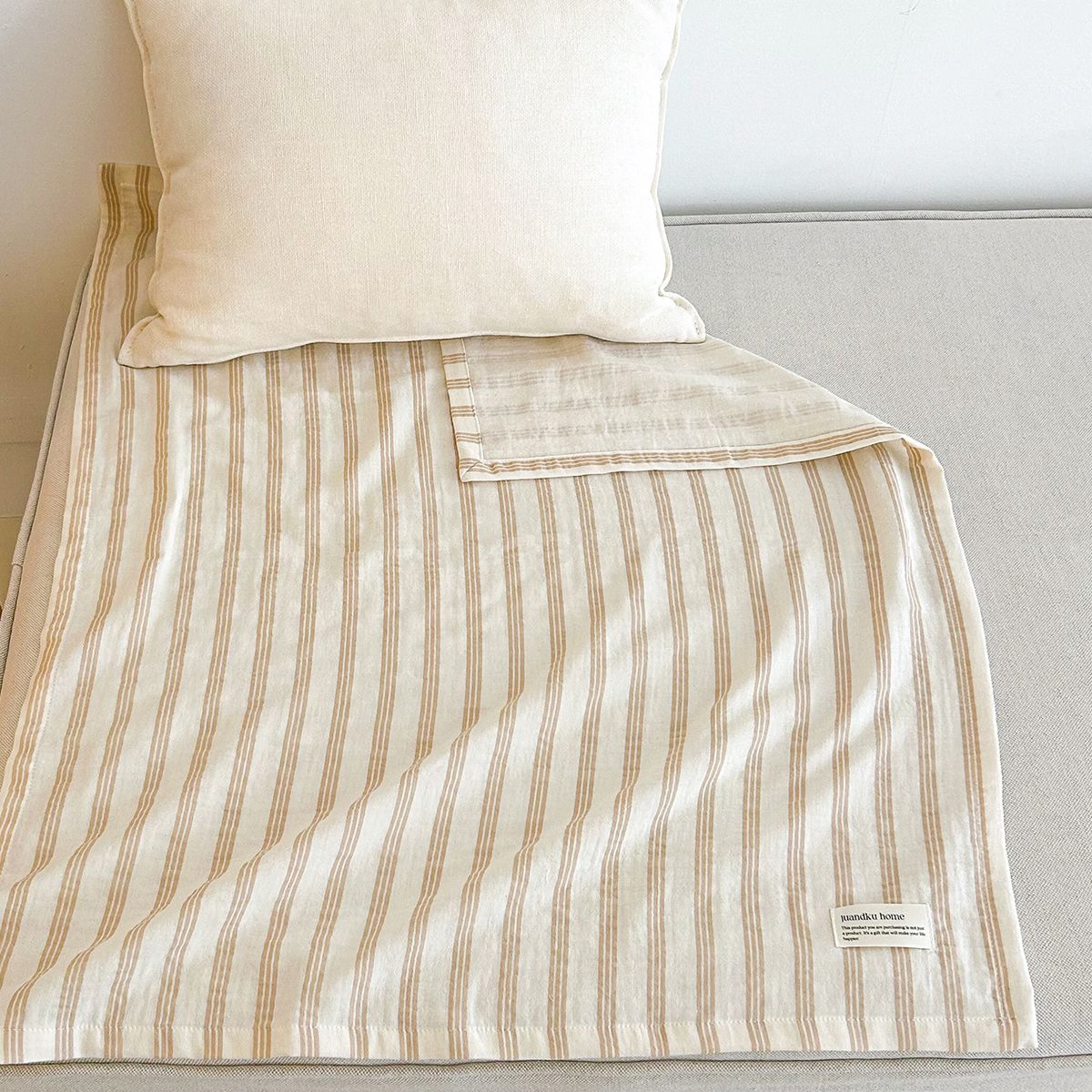 Striped Double-Layer Gauze Blanket