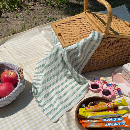 Striped Double-Layer Gauze Blanket