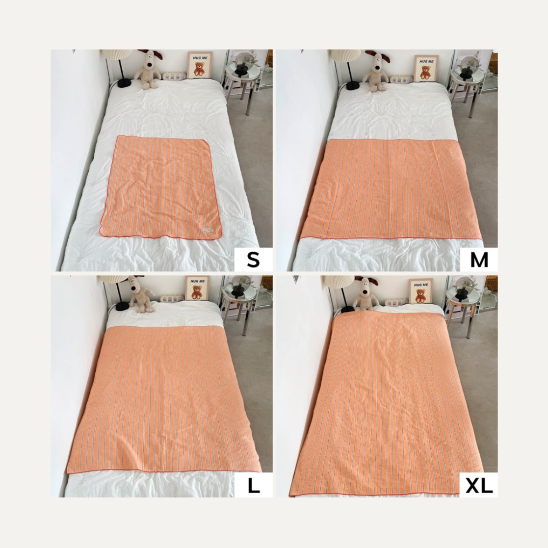 Striped Double-Layer Gauze Blanket