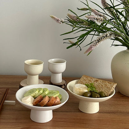 Hyeum Matte Ceramic Soju Cup & Serveware Set (4-Piece Gift Set)