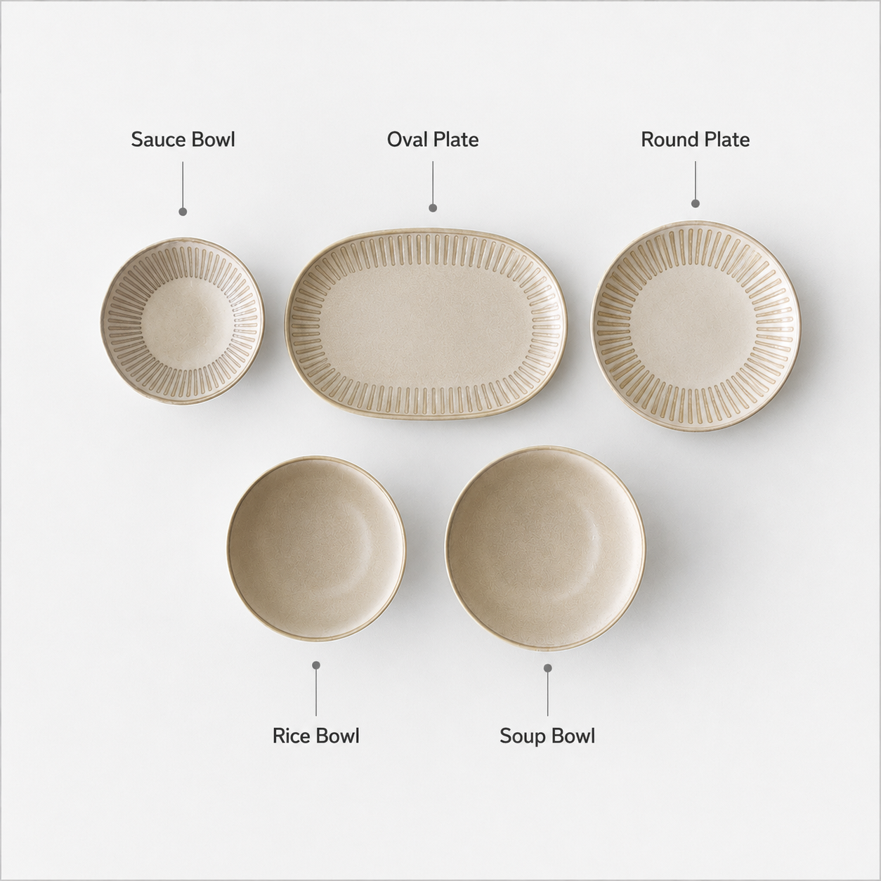 Everyday Collection Dinnerware Set for 2 (10-Piece)