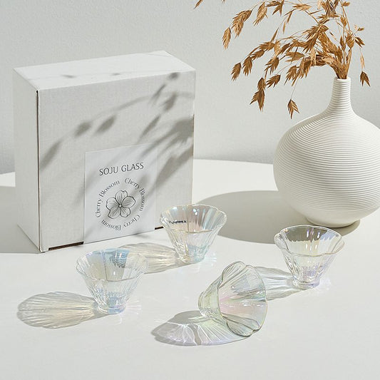 Aurora Cherry Blossom Shot Glass Set