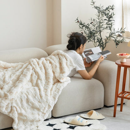 Fluffy Check Winter Blanket