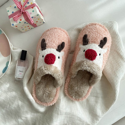 Rudolph Fuzzy Winter Slippers – 3 colors
