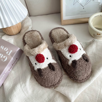Rudolph Fuzzy Winter Slippers – 3 colors