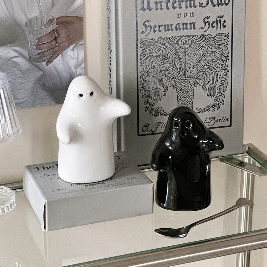 Ghost Ceramic Salt & Pepper Shaker Set