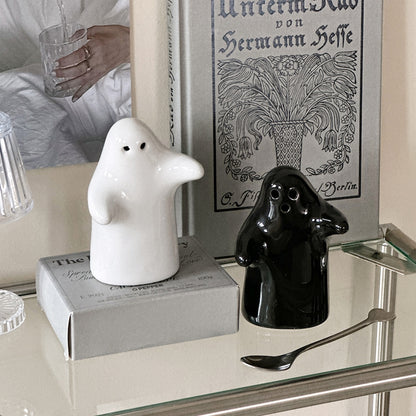 Ghost Ceramic Salt & Pepper Shaker Set