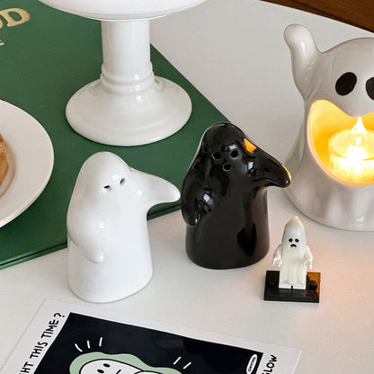 Ghost Ceramic Salt & Pepper Shaker Set