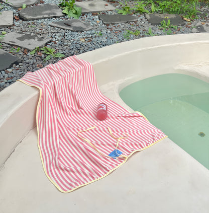 Color Pop Terry Beach Towel