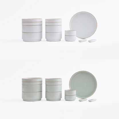 Olhum Korean Dinnerware Set for 2 (13-Piece)