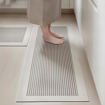 Geometric Washable Diatomite Kitchen Mat