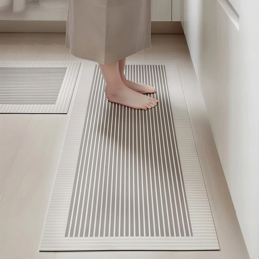 Geometric Washable Diatomite Kitchen Mat