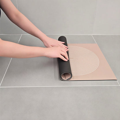 Geometric Washable Diatomite Kitchen Mat