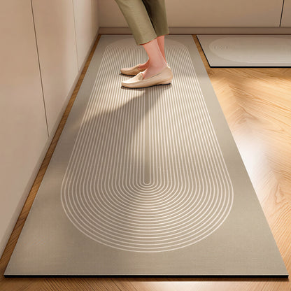 Geometric Washable Diatomite Kitchen Mat