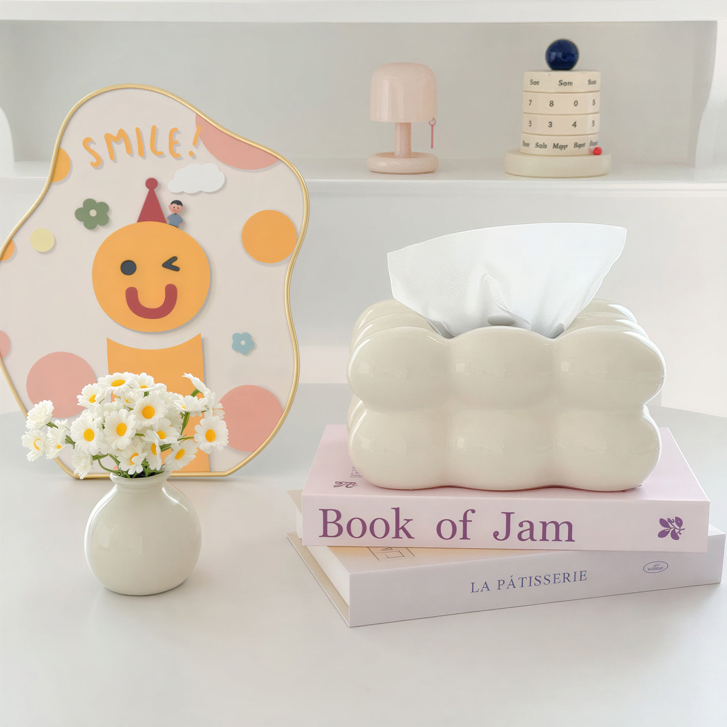 Cotton Candy Ceramic Tissue Box Cover