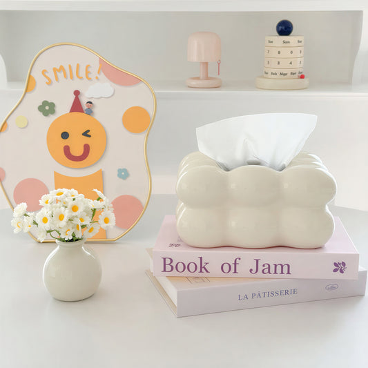 Cotton Candy Ceramic Tissue Box Cover