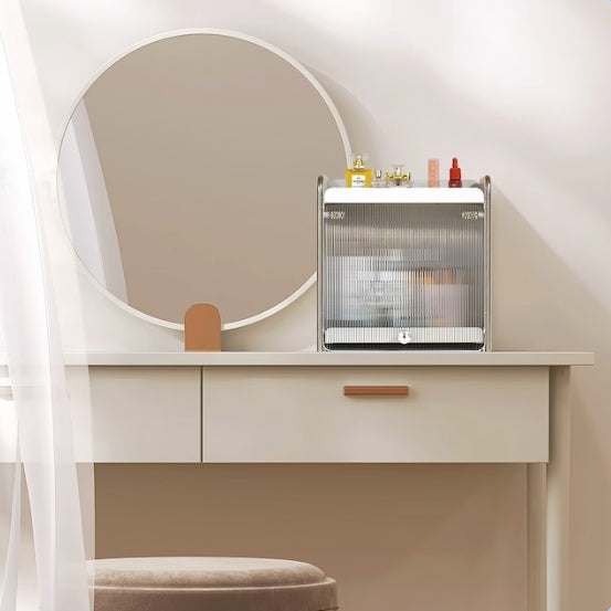 Metal Cosmetic Storage Organizer with Flip Door - lifestyle