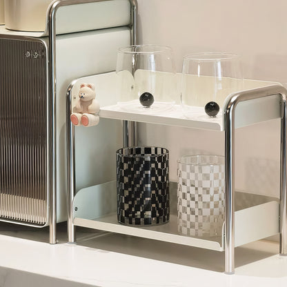 Elle Stainless Steel 2-Tier Kitchen Storage Rack