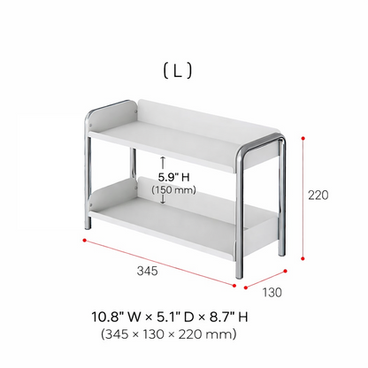 Elle Stainless Steel 2-Tier Kitchen Storage Rack