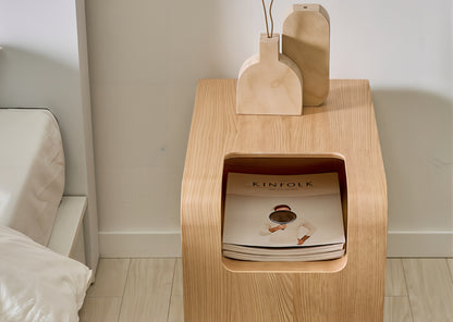 Multi-Use Curved Side Table
