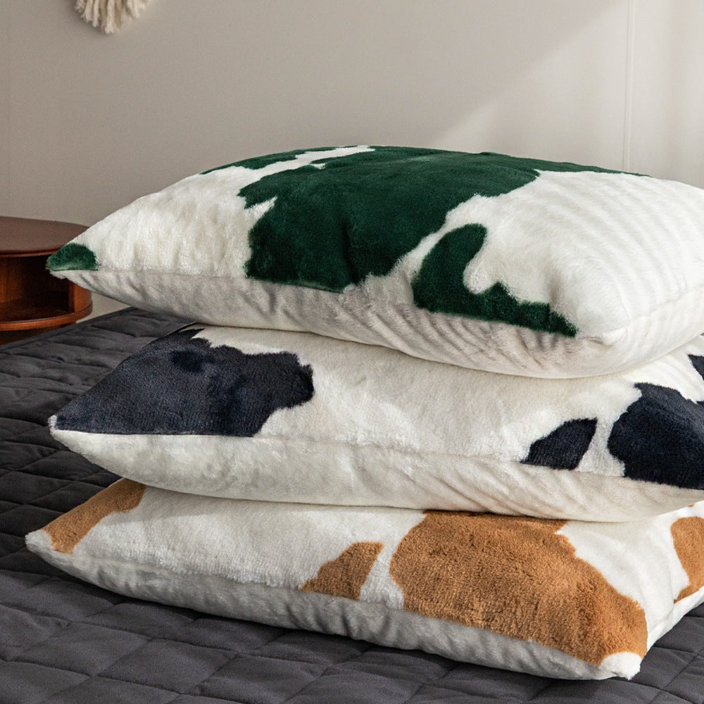 Cow Pattern Premium Raschel Pillow Cover