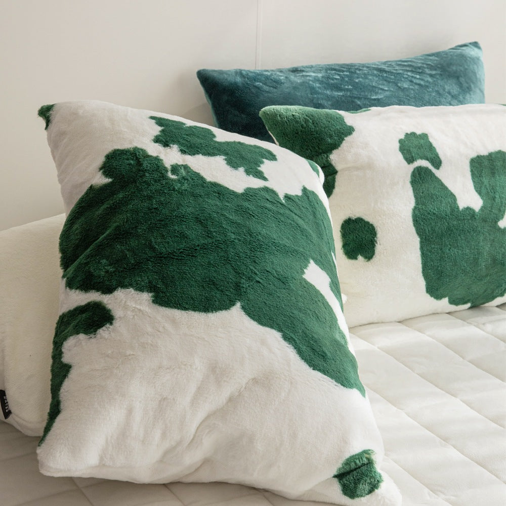 Cow Pattern Premium Raschel Pillow Cover