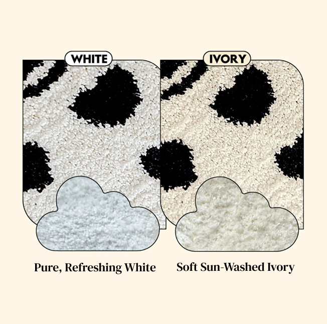 Cream Crush Heart Rug