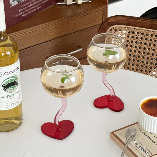 Love Wave Wine Glass Set of 2