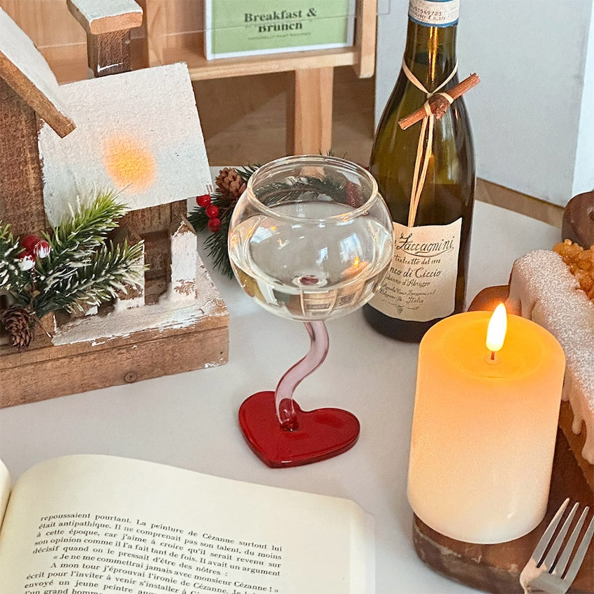 Love Wave Wine Glass Set of 2