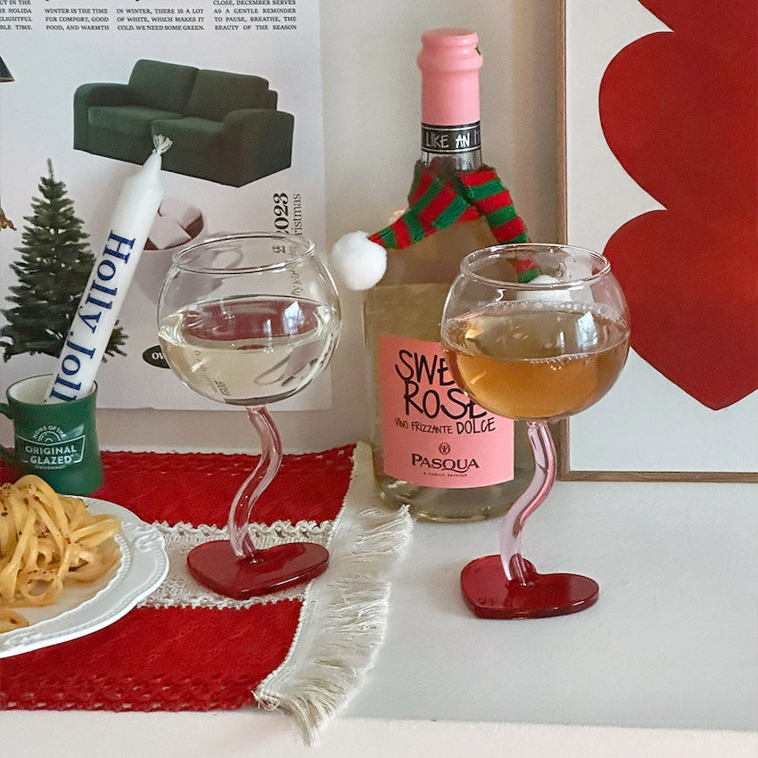 Love Wave Wine Glass Set of 2