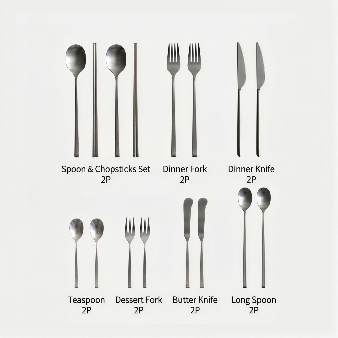 Clean Line Flatware Set for 2 (16-Piece)