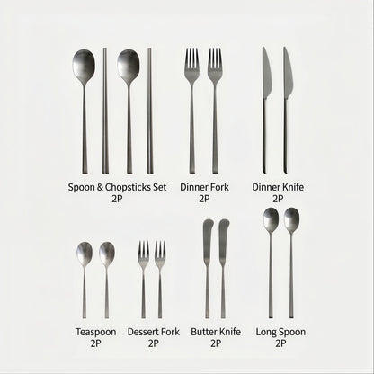 Clean Line Flatware Set for 2 (16-Piece)