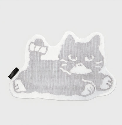 Black Cat Tufted Rug