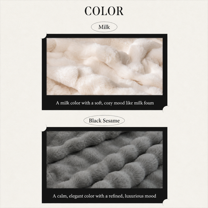 Premium Mink Latte Faux Fur Blanket
