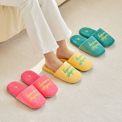 Soft Velvet Home Slippers - Set of 2 - image 7 of 8