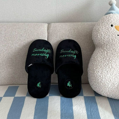 Soft Velvet Home Slippers - Set of 2 - image 5 of 8