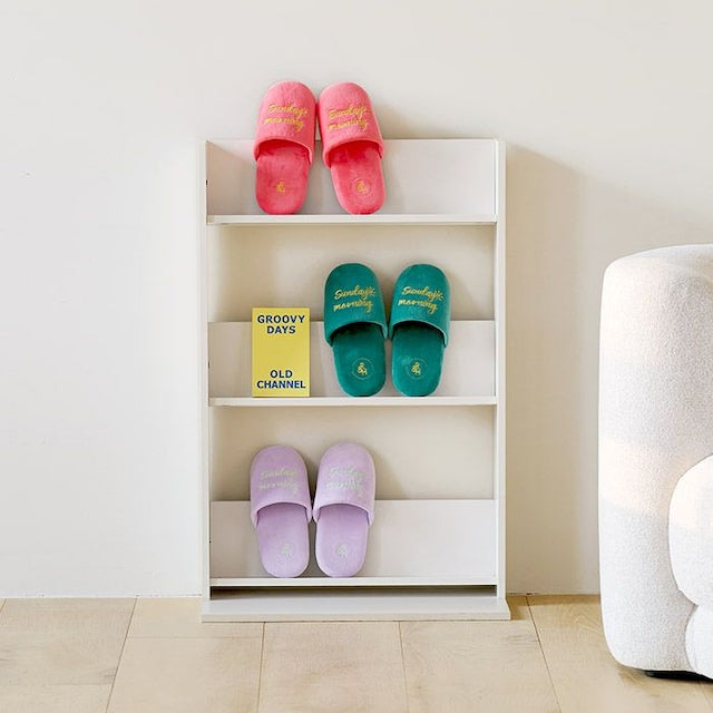 Soft Velvet Home Slippers - Set of 2 - detail view