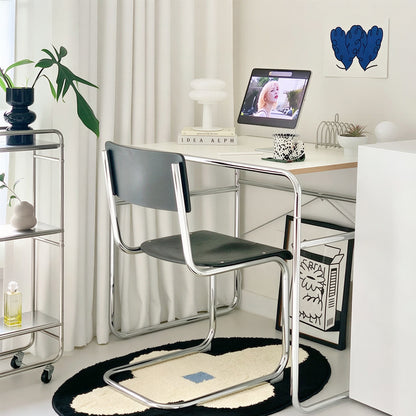 Point Chrome Mid-Century Desk