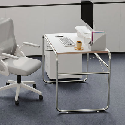 Point Chrome Mid-Century Desk