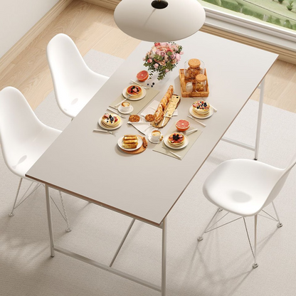 Point Chrome Mid-Century Dining Table