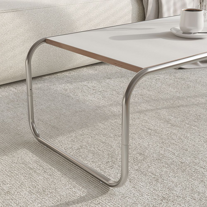 Point Canoe Chrome Mid-Century Coffee Table