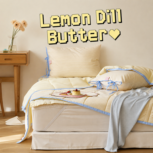 Ribbon Cake Fitted Pad Bedding Set