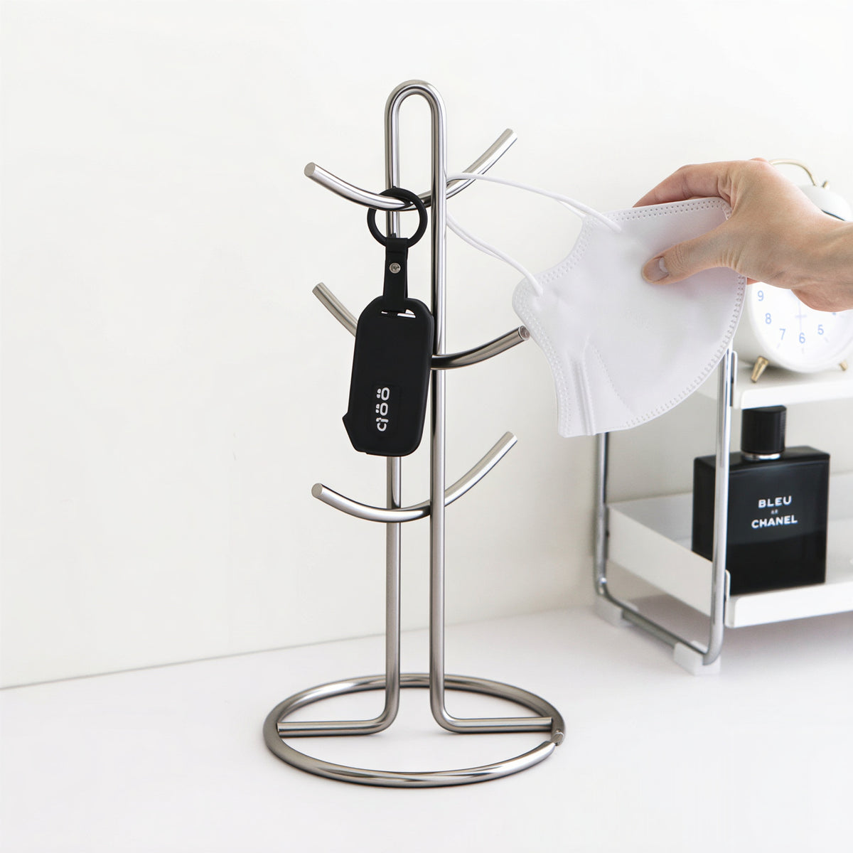 Modern Stainless Steel Mug Tree