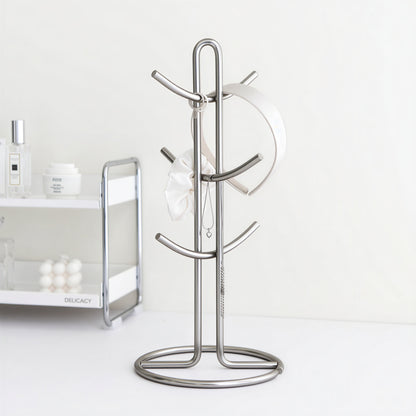 Modern Stainless Steel Mug Tree