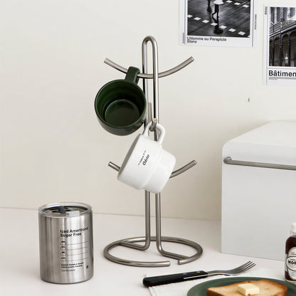 Modern Stainless Steel Mug Tree