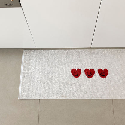 Heart Bath & Kitchen Mat