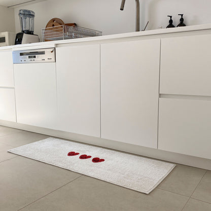 Heart Bath & Kitchen Mat