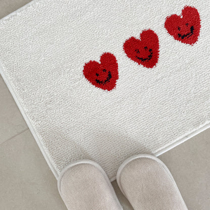 Heart Bath & Kitchen Mat
