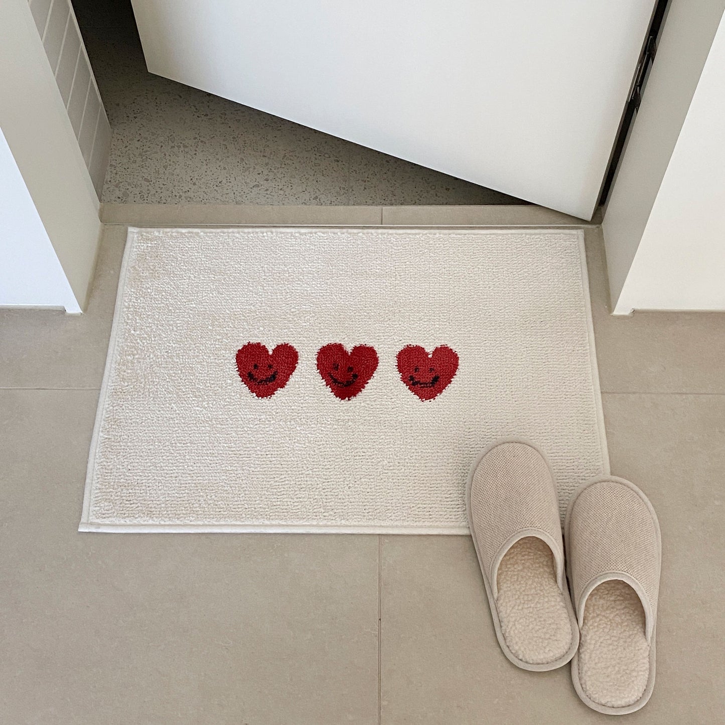 Heart Bath & Kitchen Mat
