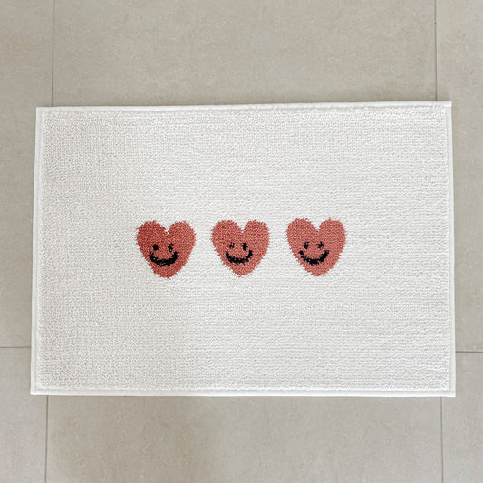 Heart Bath & Kitchen Mat